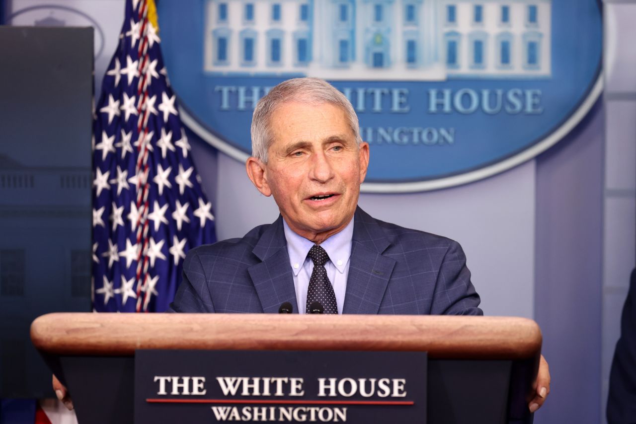 Dr. Anthony Fauci speaks during a White House Coronavirus Task Force press briefing in the James Brady Press Briefing Room at the White House on November 19 in Washington, DC. 