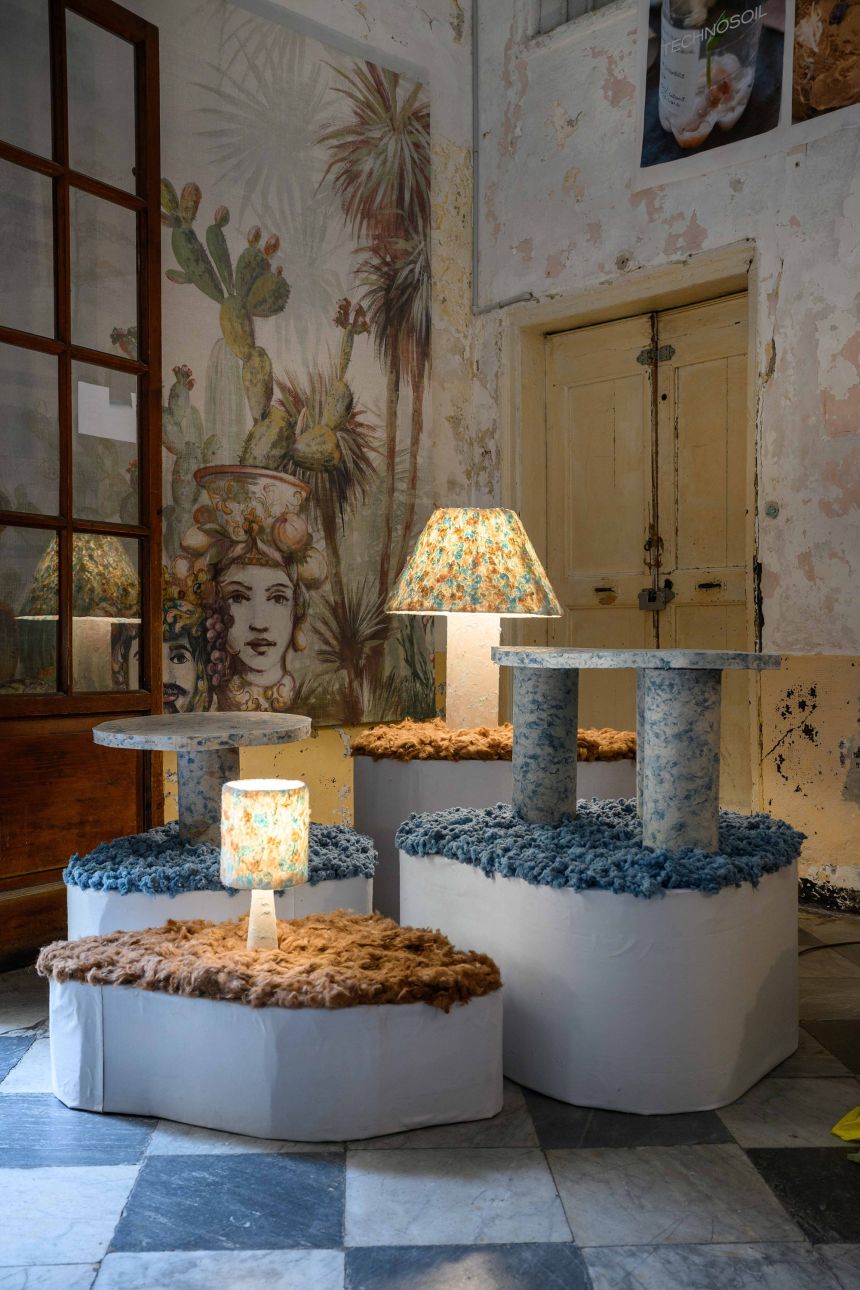 Multidisciplinary designer Davide Balda repurposes textile waste, which is typically exported to developing nations, into "something meaningful and lasting."