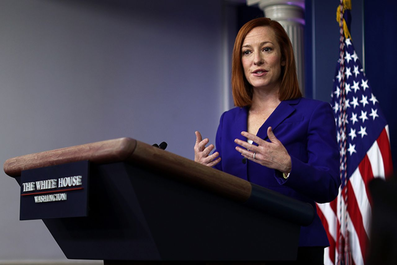 White House press secretary Jen Psaki