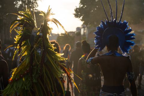 The Notting Hill Carnival sees about 1 million people descend on the streets of west London. 