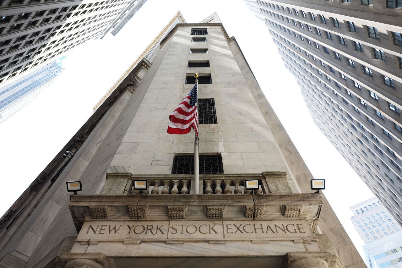 The New York Stock Exchange is seen during afternoon trading on August 5.