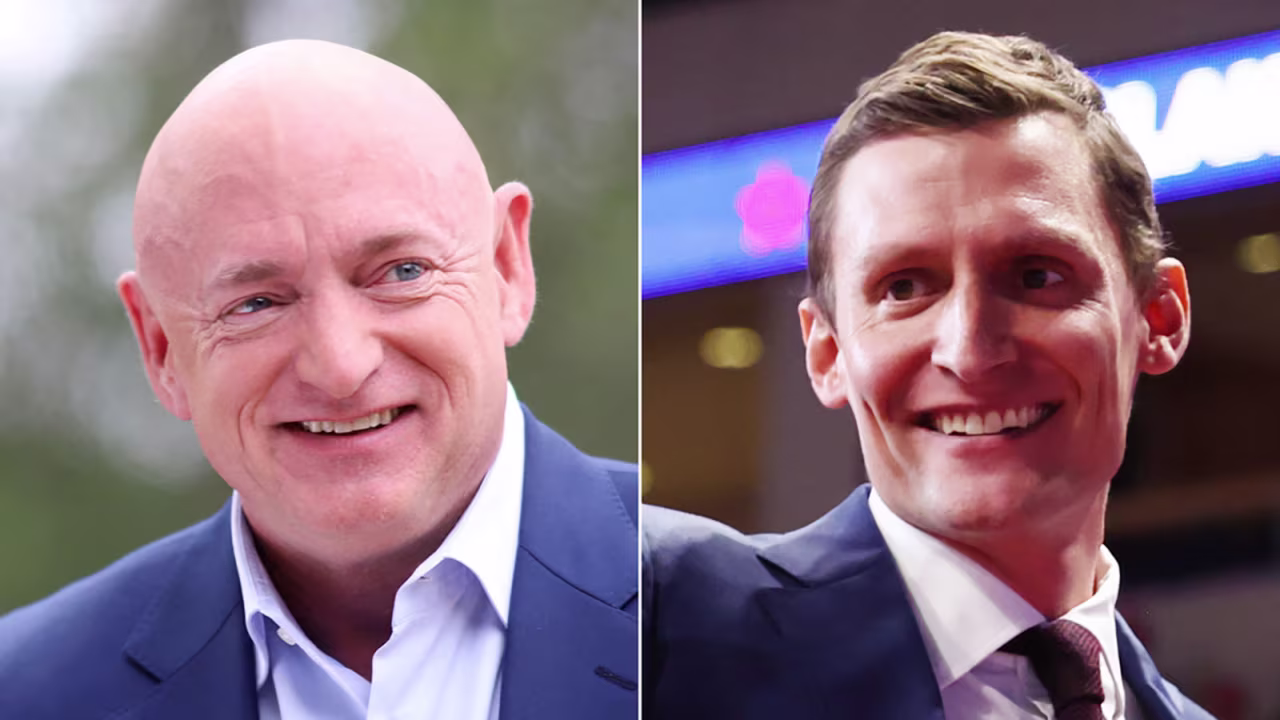 Sen. Mark Kelly and Blake Masters. 