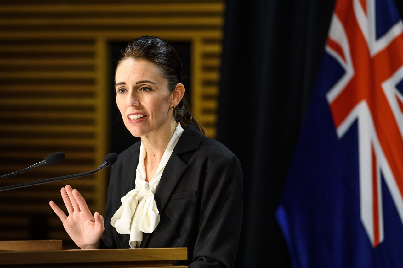 Prime Minister Jacinda Ardern speaks during a news conference on August 13, in Wellington, New Zealand. 