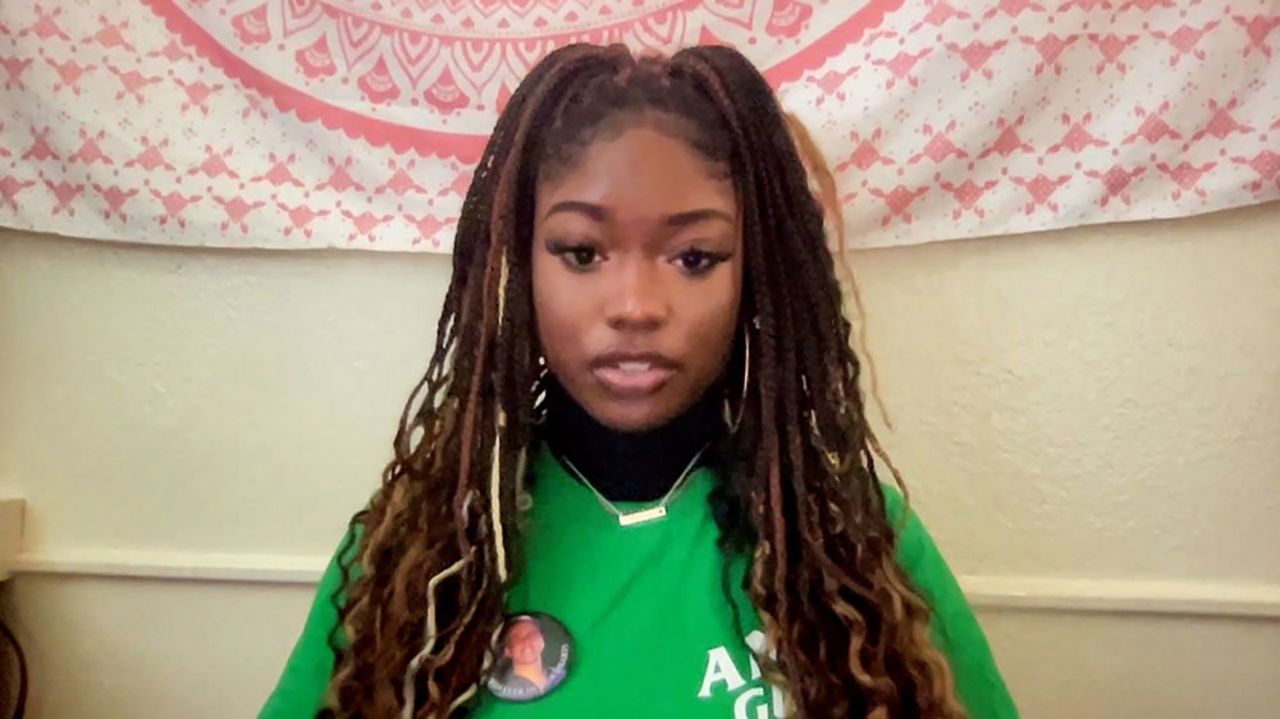 Aalayah Eastmond, a survivor of the mass shooting at Marjory Stoneman Douglas High School 