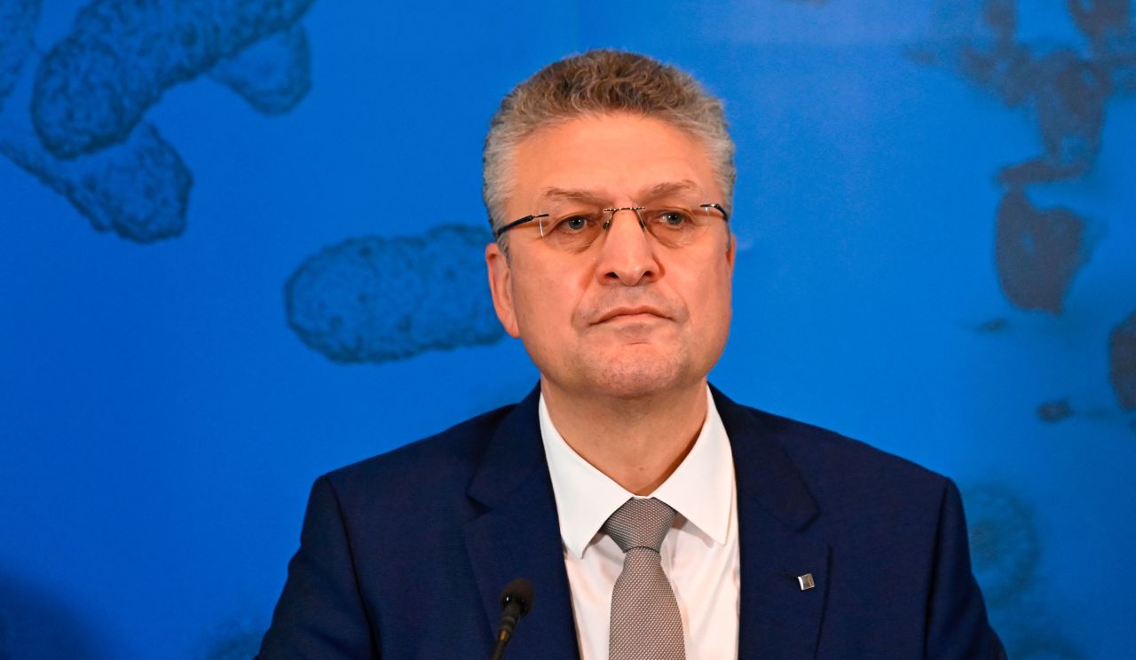 Lothar Wieler, president of the Robert Koch Institute, attends a news conference in Berlin on November 19.