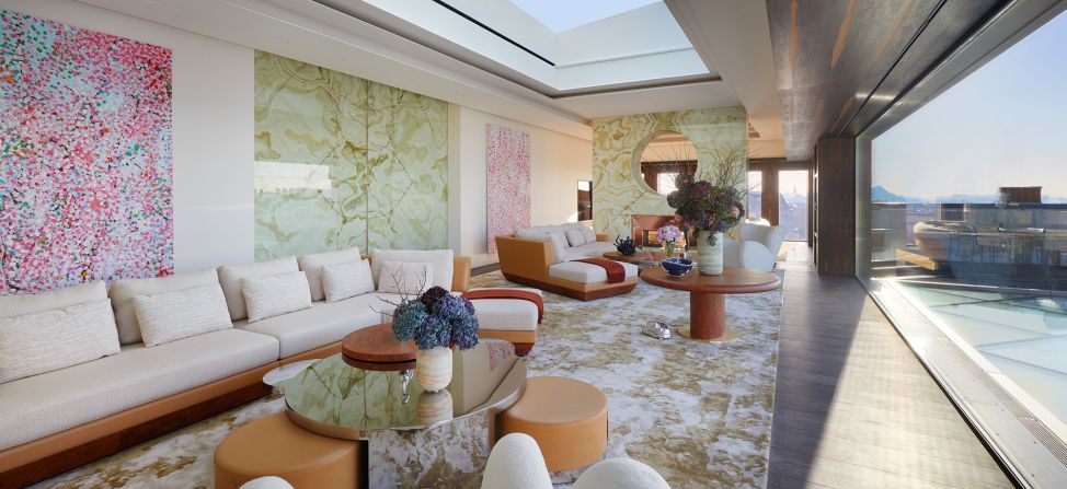 <strong>Artworks:</strong> The penthouse is home to the world's largest private collection of artworks by Damien Hirst.