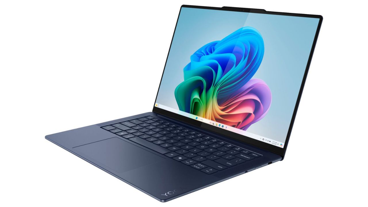 Lenovo Yoga Slim 7x at 45 degree angle