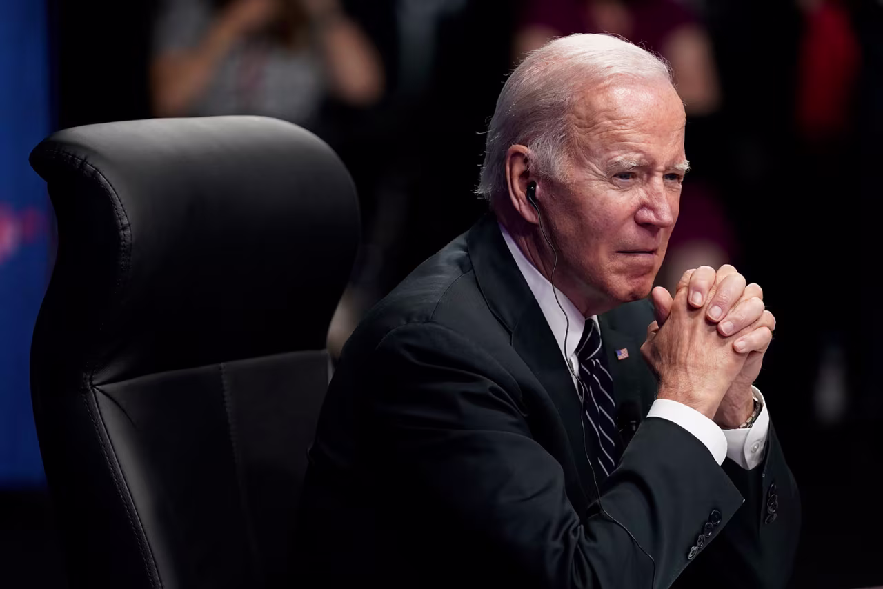 President Joe Biden speaks at the Indo-Pacific Economic Framework for Prosperity launch event at the Izumi Garden Gallery on May 23 in Tokyo. 