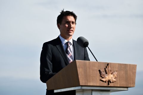 Manhunt Underway In Canada After Deadly Mass Stabbing | CNN 3 Canada's Prime Minister Justin Trudeau makes a statement in Ottawa, Ontario, on September 5.