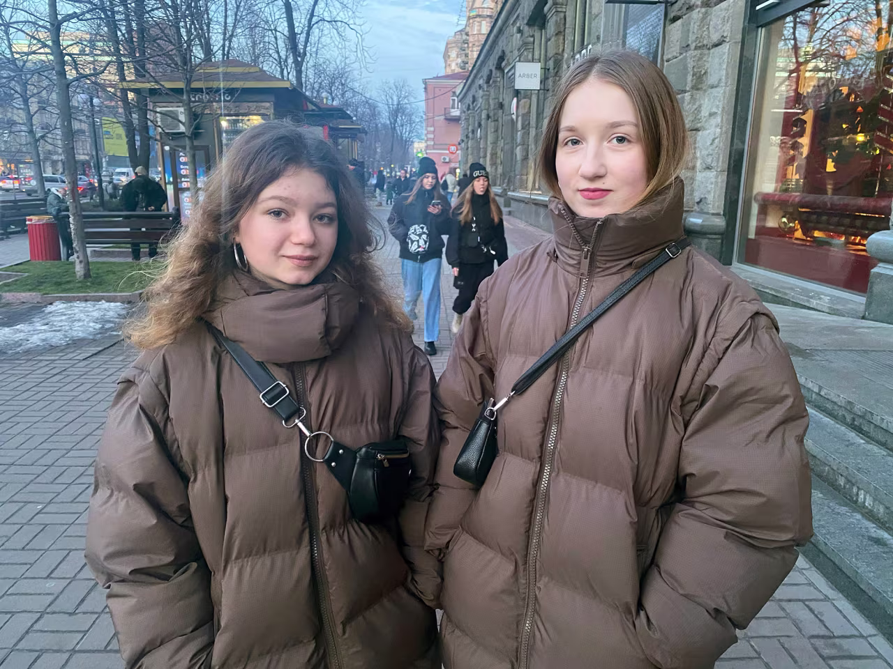 Anastasia Grimaylo and Daria Zhabinska.