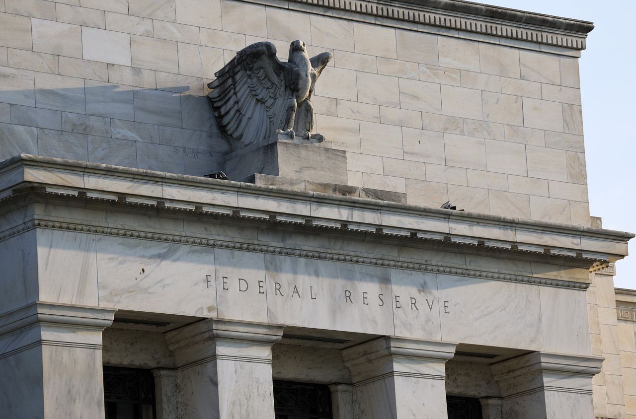 The Marriner S. Eccles Federal Reserve Board Building is seen on September 19, 2022 in Washington, DC. 