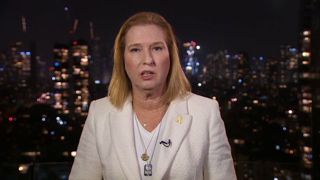 Former Israeli Foreign Minister Tzipi Livni speaks to CNN's Christiane Amanpour on Monday.