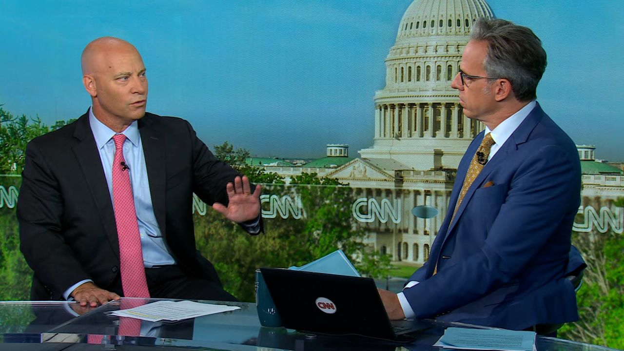 Marc Short, the former Chief of Staff to Vice President Mike Pence, speaks to CNN's Jake Tapper on Monday.