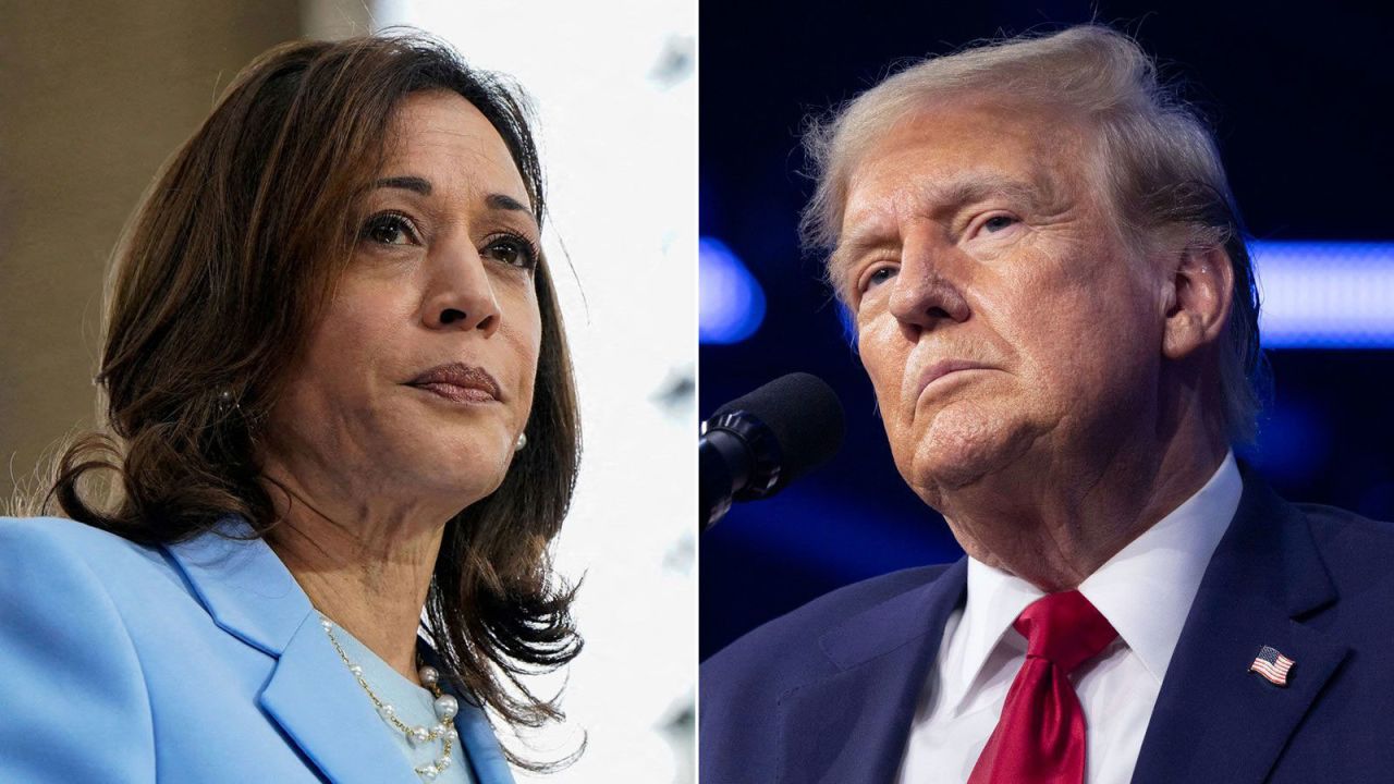 Vice President Kamala Harris and former President Donald Trump. 