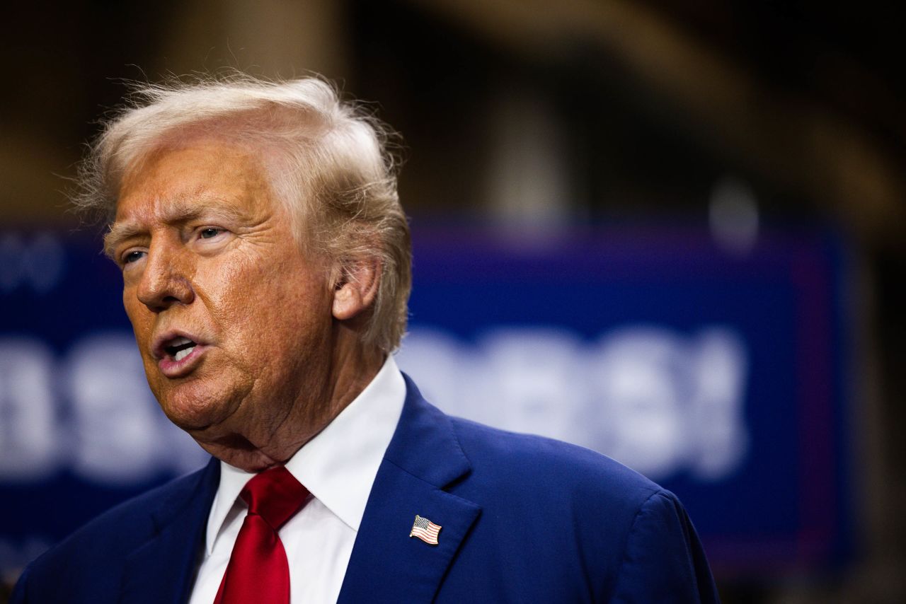 Republican Presidential nominee Donald Trump is pictured during a campaign event in York, Pennsylvania, on August 19. 