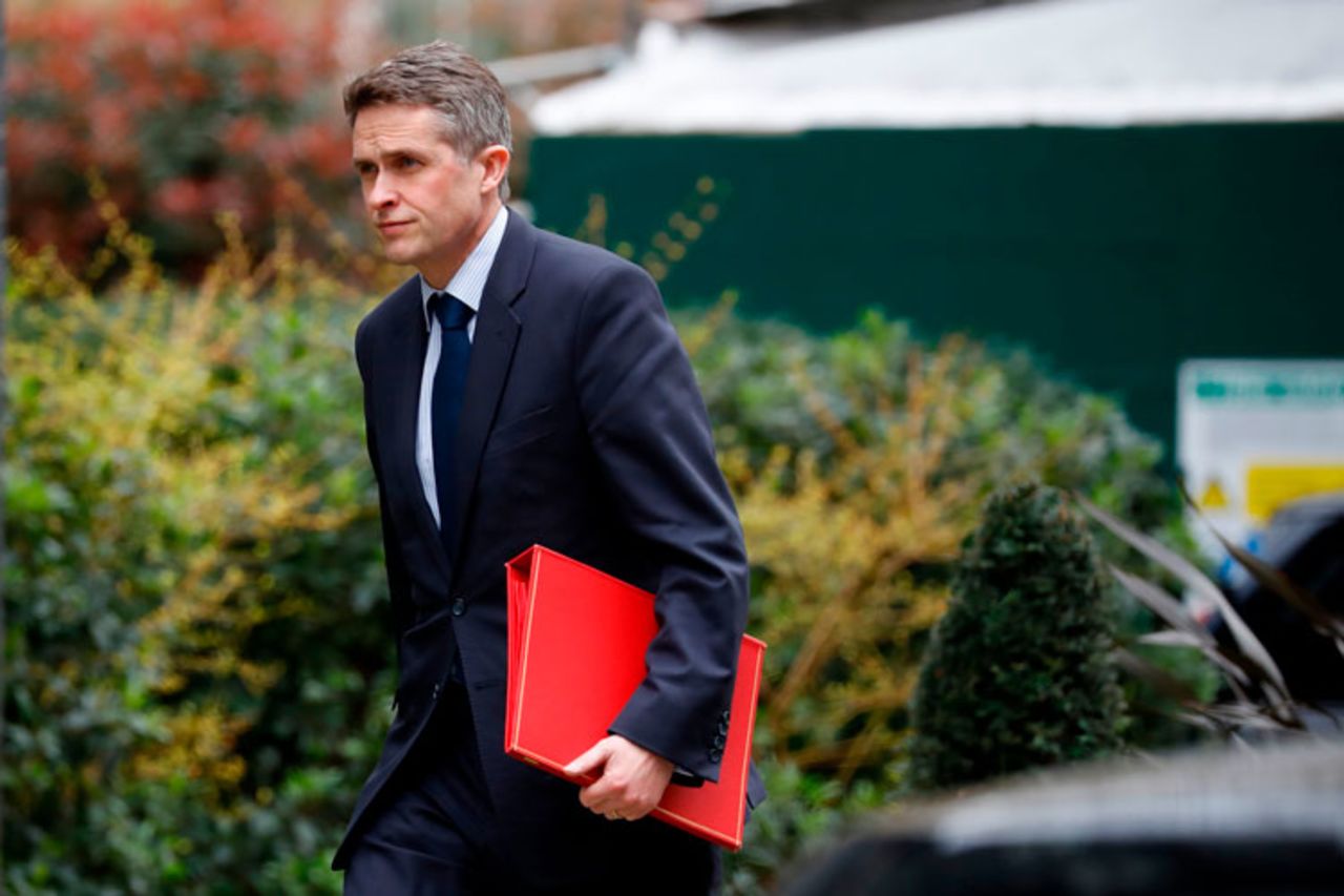 Britain's Education Secretary Gavin Williamson arrives at number 10 Downng Street in central London on March 17, 2020, ahead of a meeting of the Cabinet. 