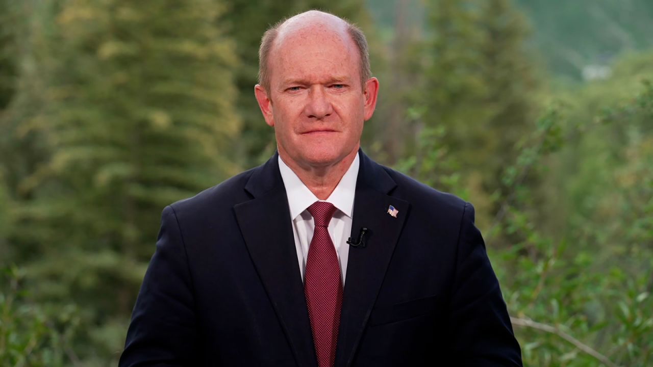 Sen. Chris Coons appears on CNN on Thursday, July 18.