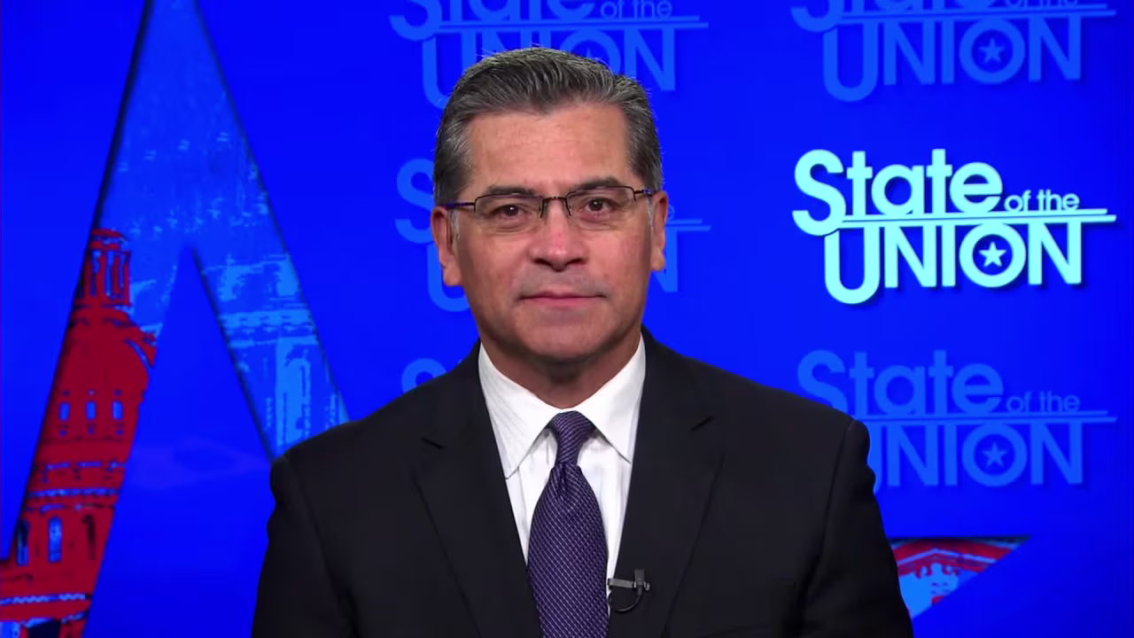 Xavier Becerra, President Joe Biden’s nominee for Health and Human Services secretary, on January 24.