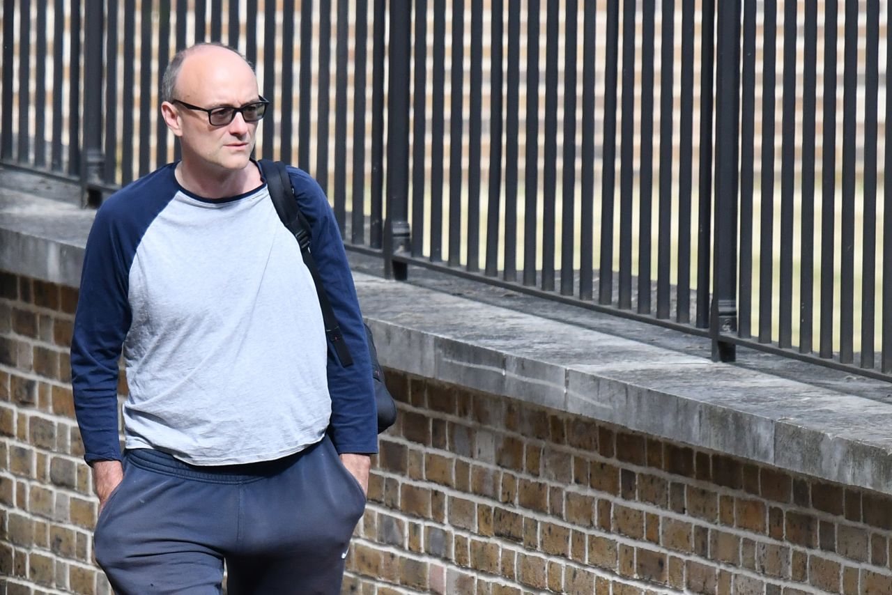 Number 10 special advisor Dominic Cummings arrives at Downing Street in London, England, on Tuesday, May 26. 