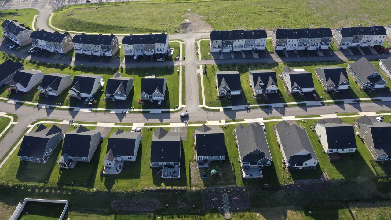 Homes in Middlesex Township, Pa., in April.