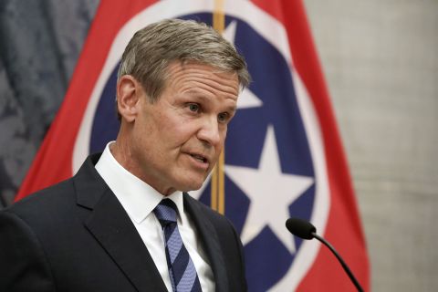 Gov. Bill Lee at a news conference in Nashville, Tennessee, on July 1.