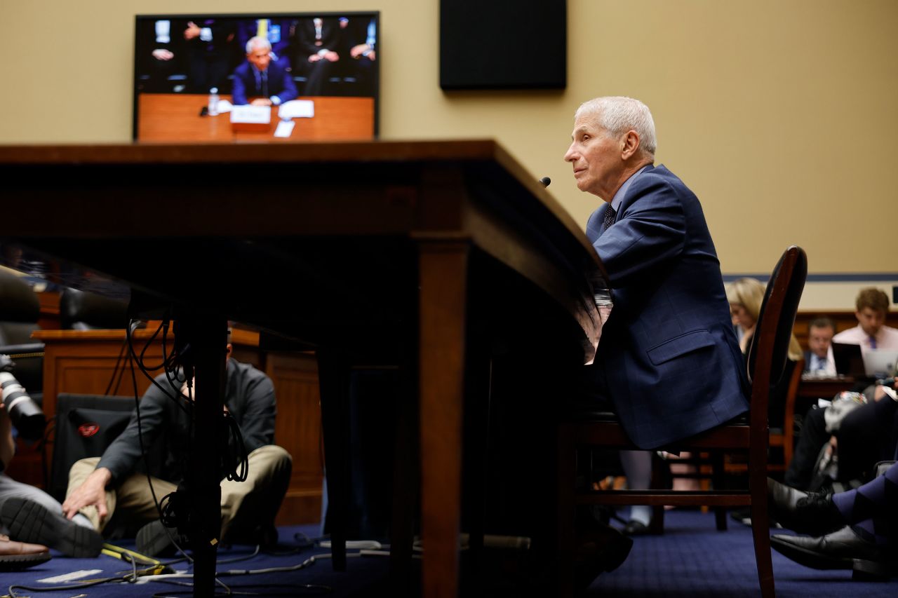 Dr. Anthony Fauci testifies on Monday.