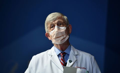 National Institutes of Health Director Dr. Francis Collins in Bethesda, Maryland, on January 26.
