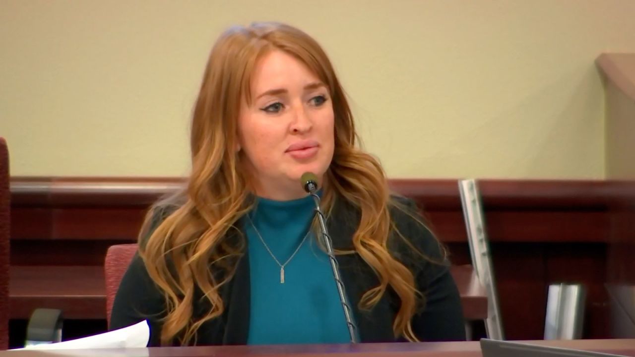 Cpl. Alexandria Hancock of the Santa Fe County Sheriff's Office testifies on Thursday, July 11.