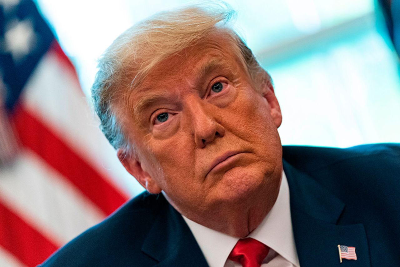 US President Donald Trump at the White House in Washington, DC, on October 23, 2020.