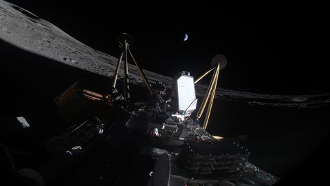 IM-2 mission lunar lander, Athena, landed 250 meters from its intended landing site in the Mons Mouton region of the lunar south pole, inside of a crater. This was the southernmost lunar landing and surface operations ever achieved.     

Images downlinked from Athena on the lunar surface confirmed that Athena was on her side. After landing, mission controllers were able to accelerate several program and payload milestones, including NASA’s PRIME-1 suite, before the lander’s batteries depleted. 

With the direction of the sun, the orientation of the solar panels, and extreme cold temperatures in the crater, Intuitive Machines does not expect Athena to recharge. The mission has concluded and teams are continuing to assess the data collected throughout the mission.