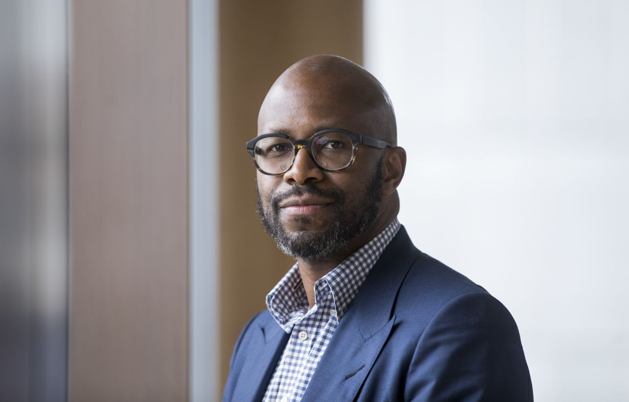 Ralph Mupita, chief executive officer of MTN Group Ltd., poses for a photograph following an interview in London, U.K., on Wednesday, May 29th, 2019.?