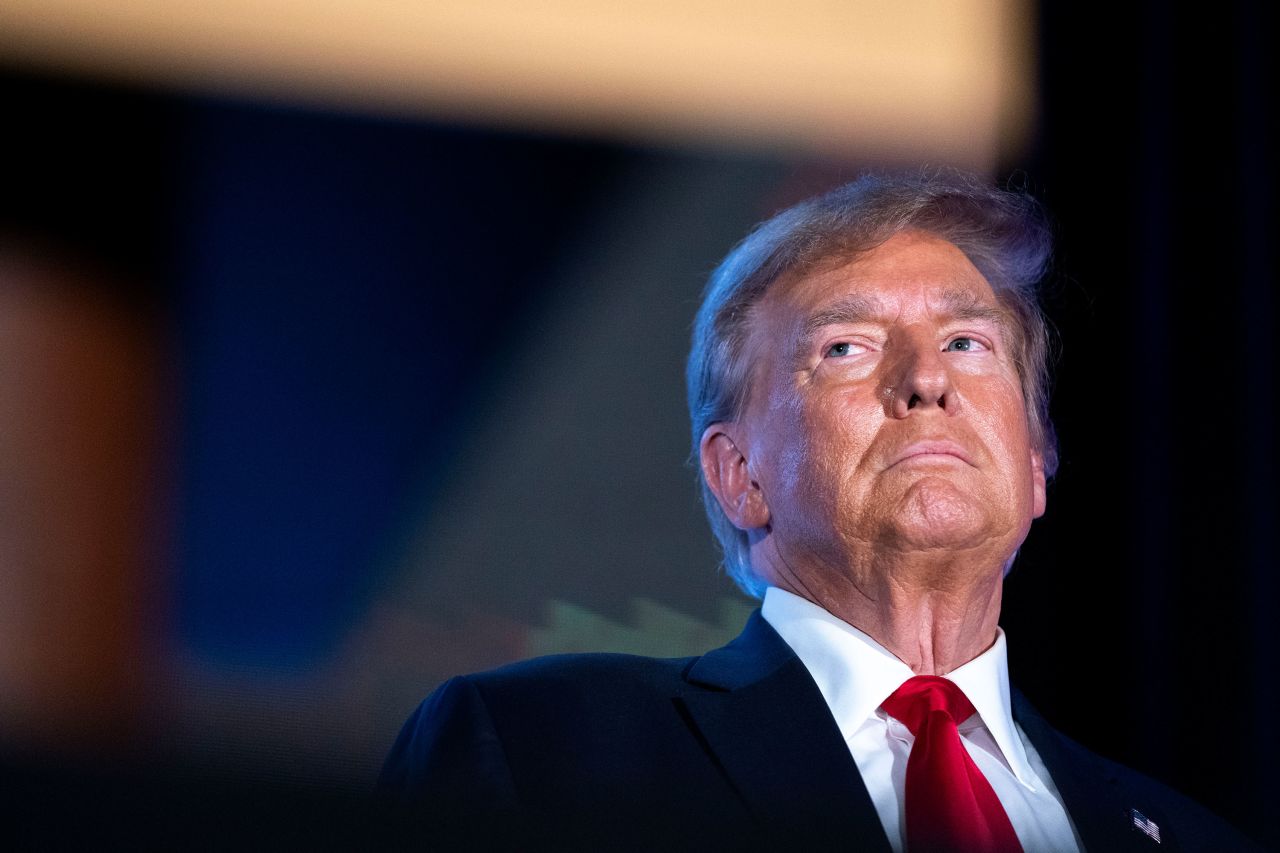 Former President Donald Trump attends the Black Conservative Federation Gala in Columbia, South Carolina, on Friday. 