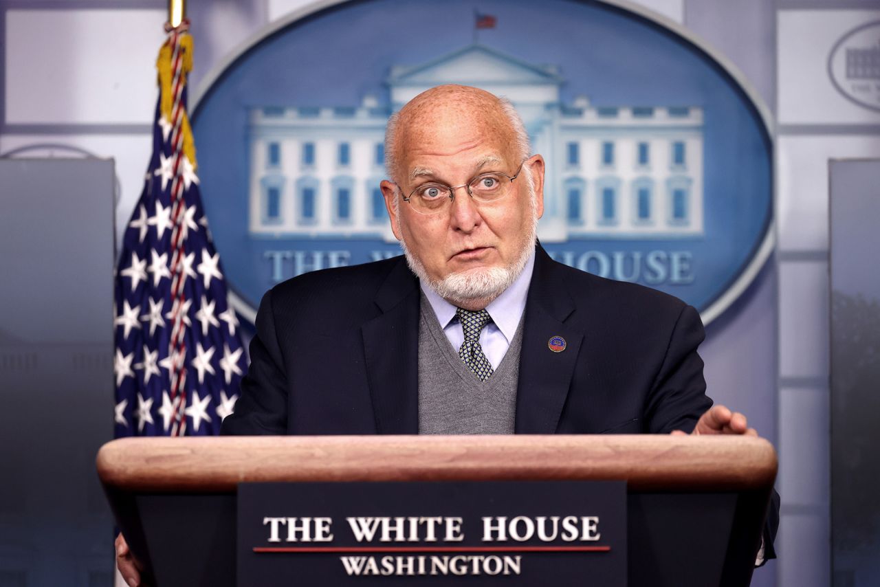 Centers for Disease Control and Prevention (CDC) Commissioner Robert Redfield speaks during a White House Coronavirus Task Force press briefing at the White House on November 19, in Washington, DC. 