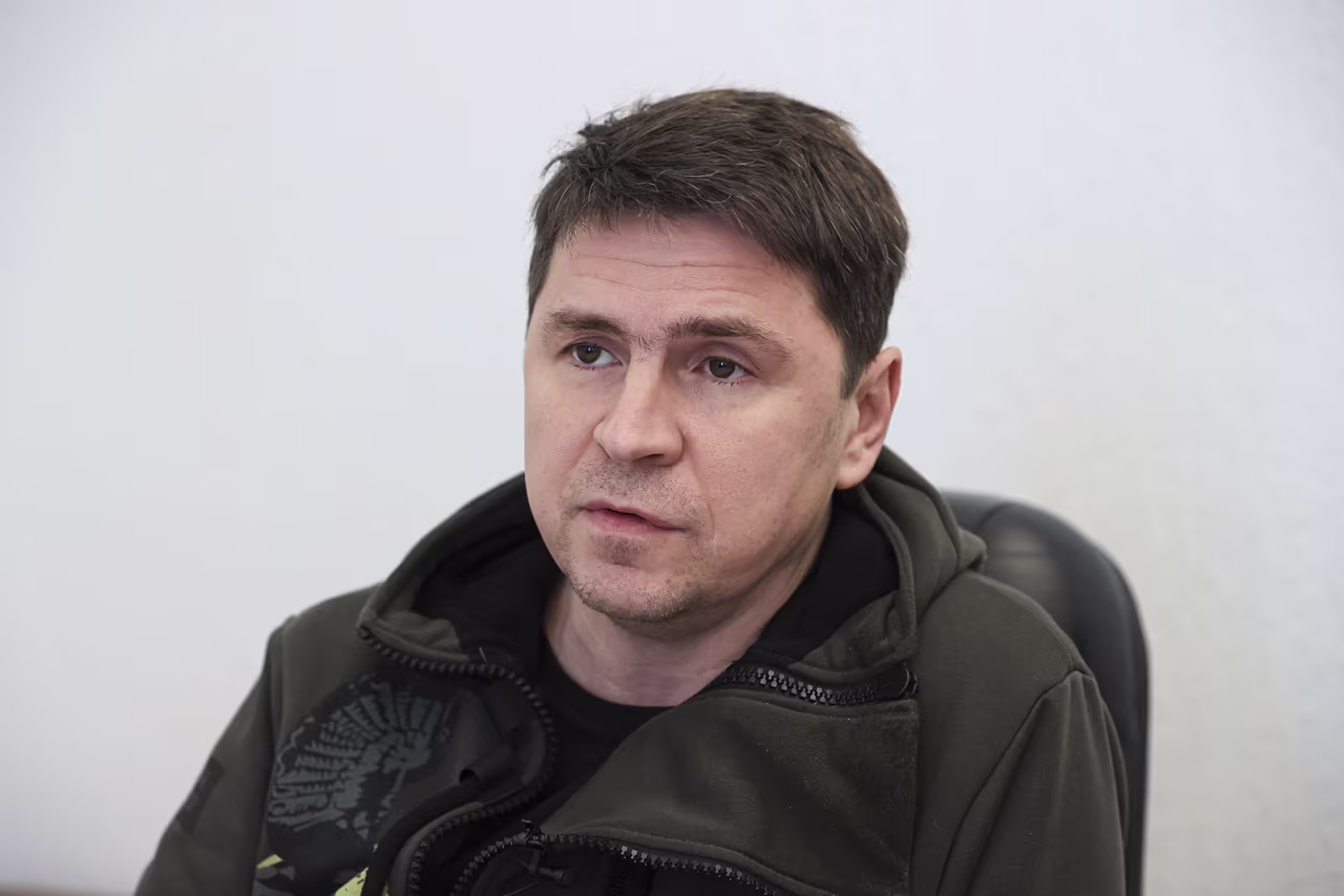 Ukrainian negotiator and presidential adviser Mykhailo Podolyak in Kyiv, Ukraine on April 19, 2022. 