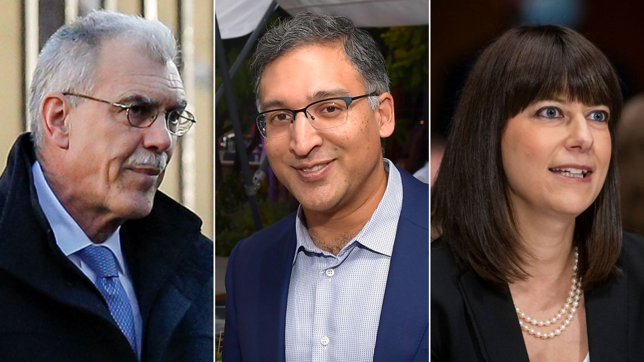 From left, Donald Verrilli, Neal Katyal and Elizabeth Prelogar