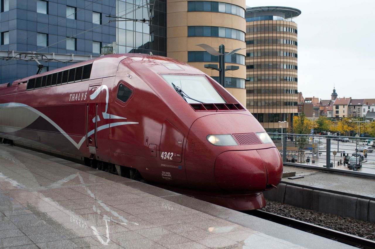 A Thalys high speed train in Belgium in 2018 