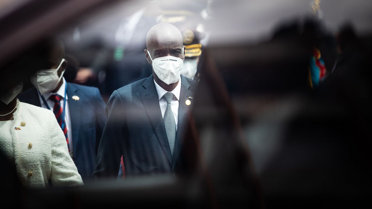 Jovenel Moise, Haiti's president, departs after an inauguration ceremony at the National Assembly in Quito, Ecuador, on Monday, May 24, 2021.