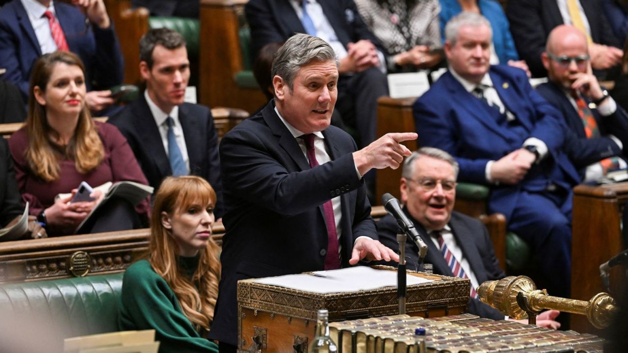 Starmer speaks at the House of Commons in December 2022. 