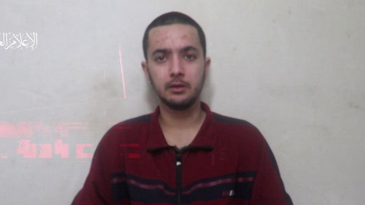 Hersh Goldberg Polin in a still from a video released on April 24.