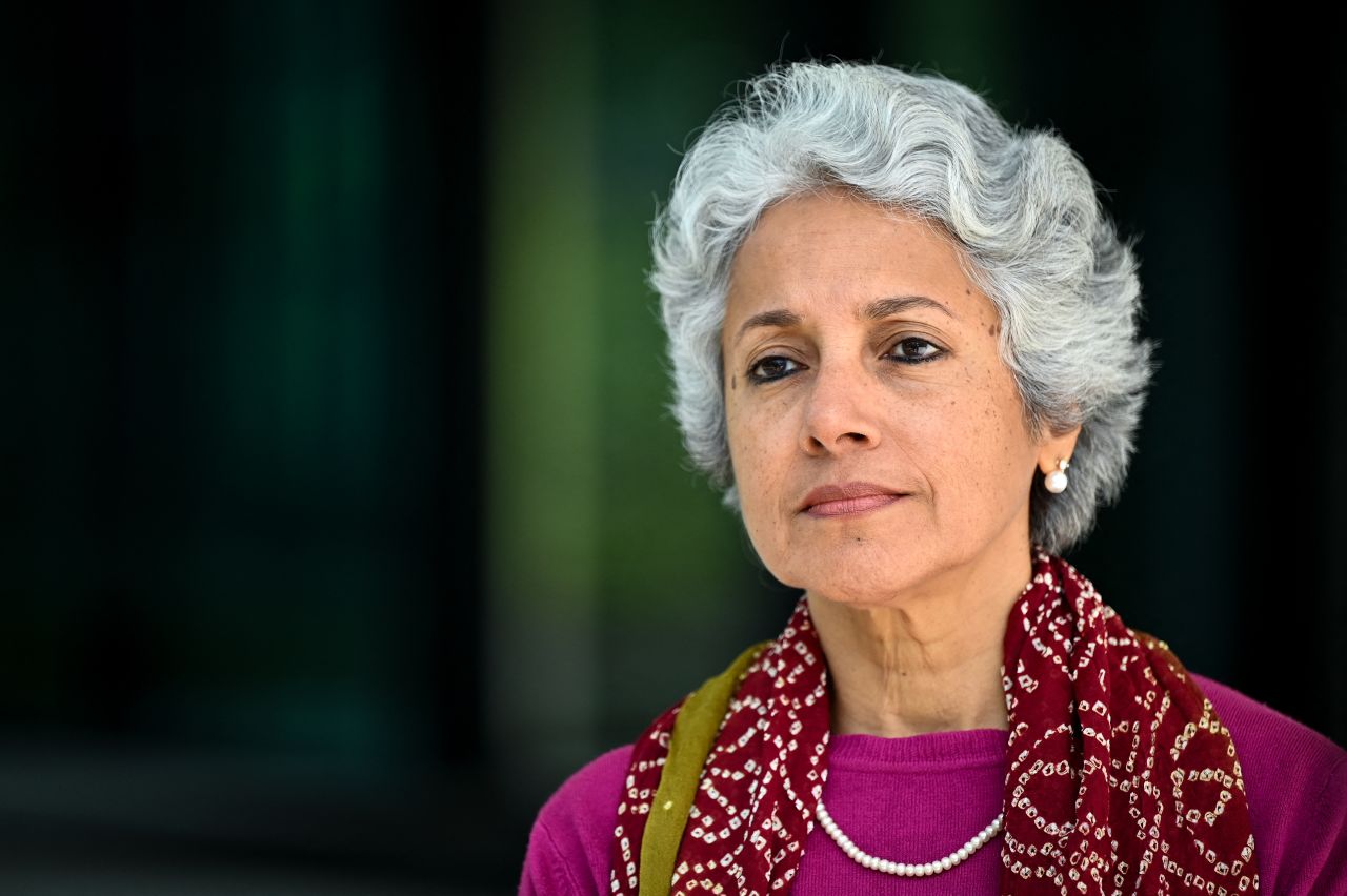 World Health Organization's chief scientist Soumya Swaminathan looks on during an interview with AFP in Geneva on May 8th, 2021.