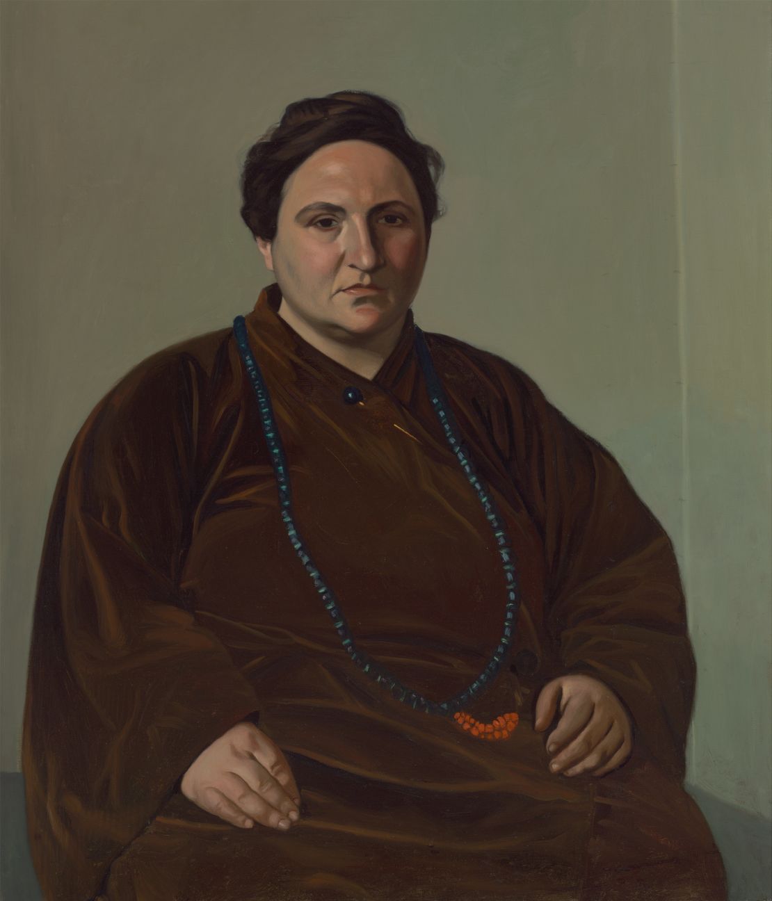 A portrait of the writer and modern art patron Gertrude Stein by Félix Vallotton.