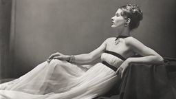 Lisa Fonssagrives-Penn reclining on a chaise longue in Paris in 1938. The model’s husband photographer Irving Penn reportedly coveted the shot.