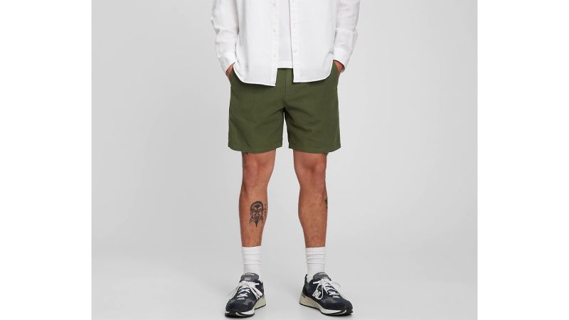 アイボリー×レッド ENNOY エンノイ Cotton Easy Shorts オリーブ L