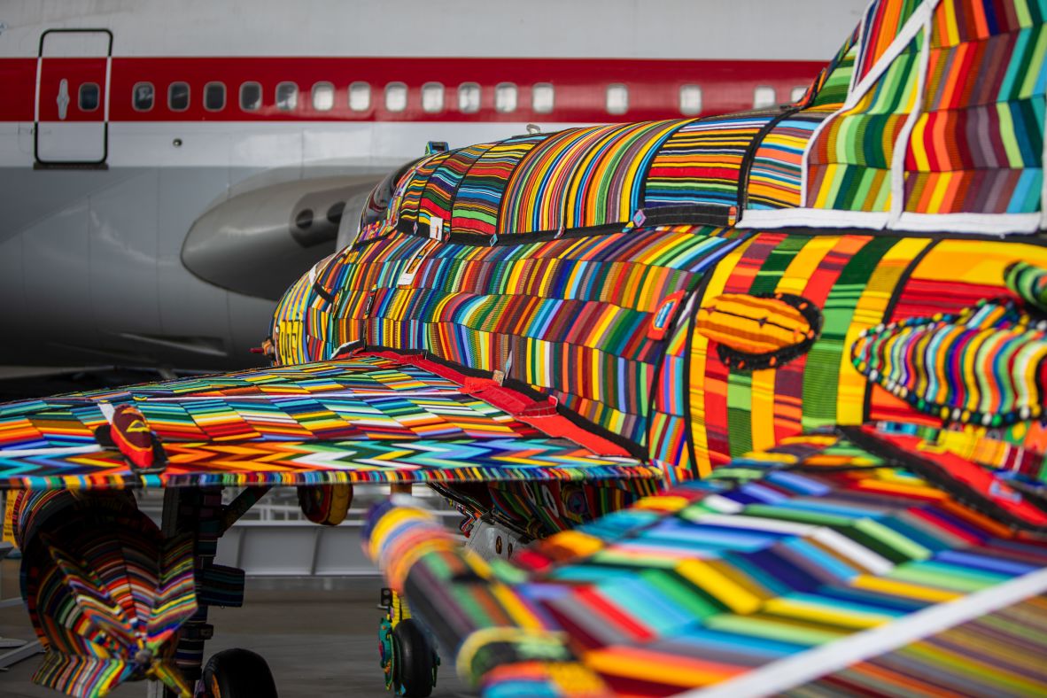 Ziman employed artisans from Ndebele communities in South Africa and Zimbabwe. The traditional craft was looked down on by White people in apartheid era South Africa, Ziman said, but he always admired it.