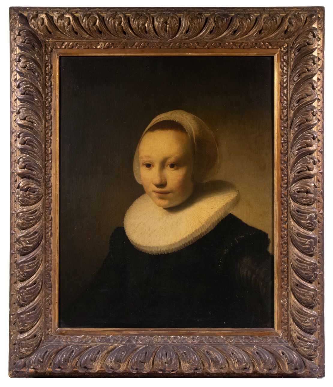 The portrait, which was sold in late August, was painted on a cradled oak panel and was discovered mounted in a hand-carved gold Dutch frame.