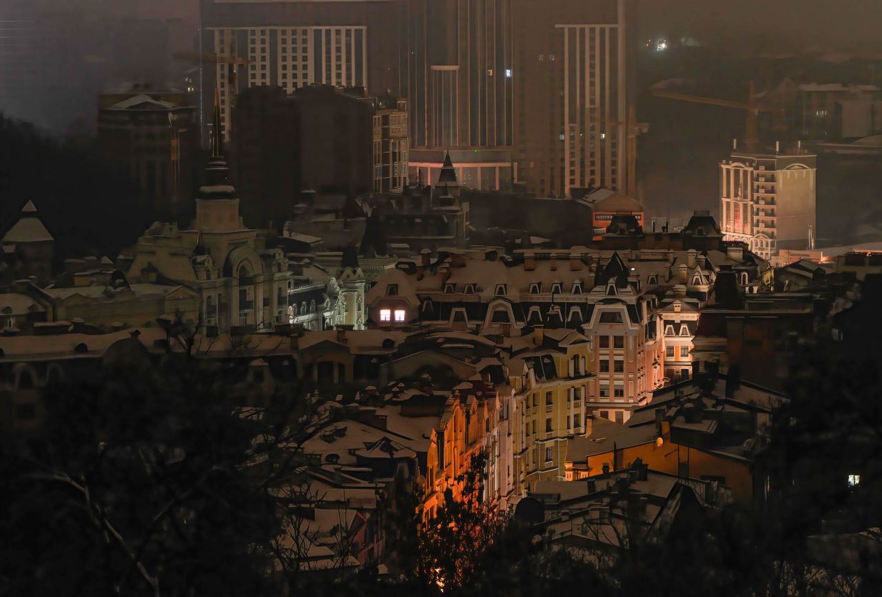 Kyiv experiences a blackout on Wednesday after a Russian missile attack hit energy infrastructure. 