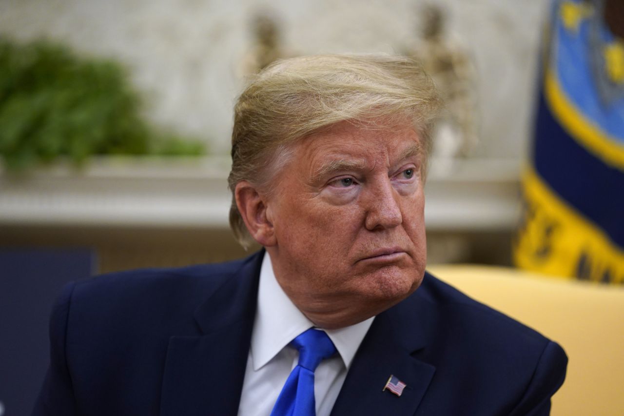 President Donald Trump during a meeting at the White House on May 6.