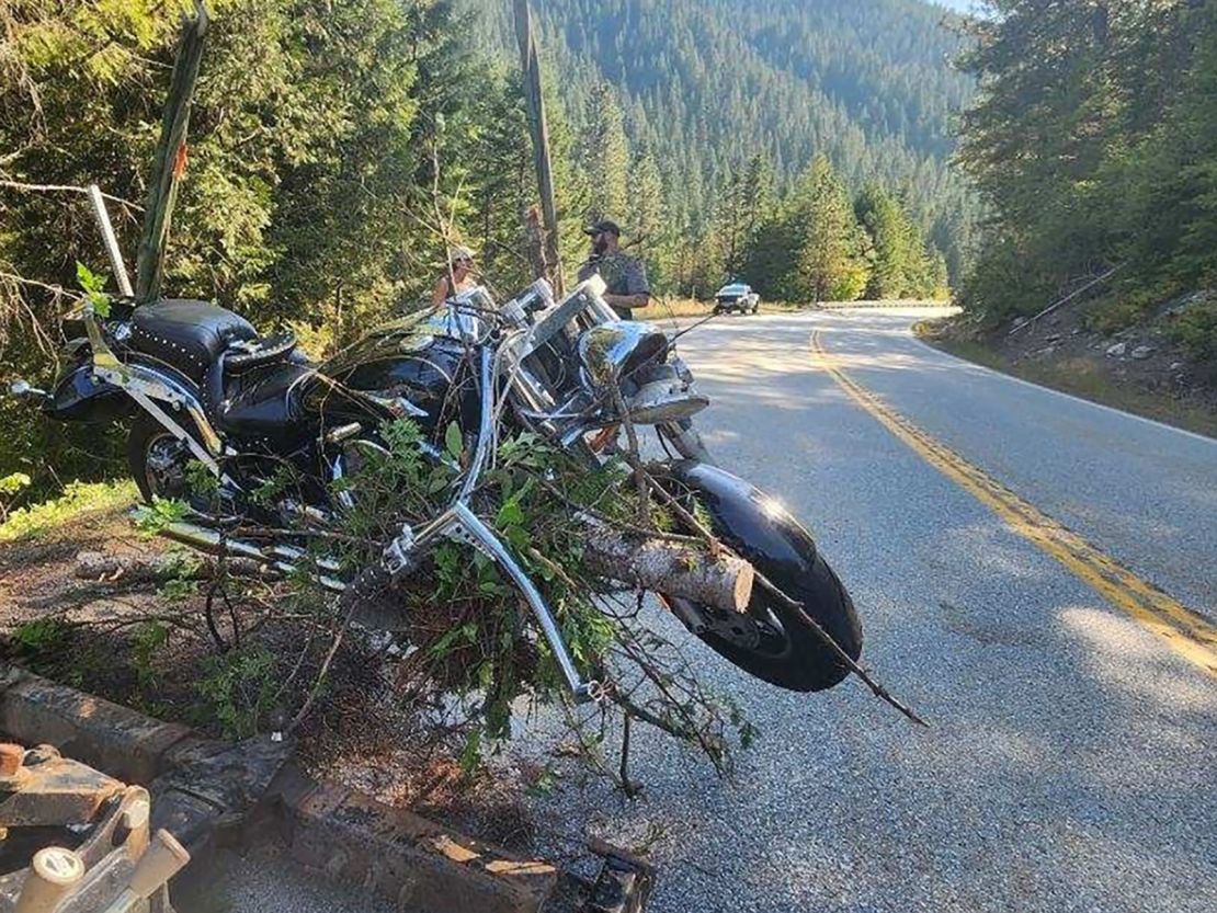 Greg Common found Zachary DeMoss - who had been missing for five days after a motorcycle accident. DeMoss' bike was pulled out of the trees after he was rescued.