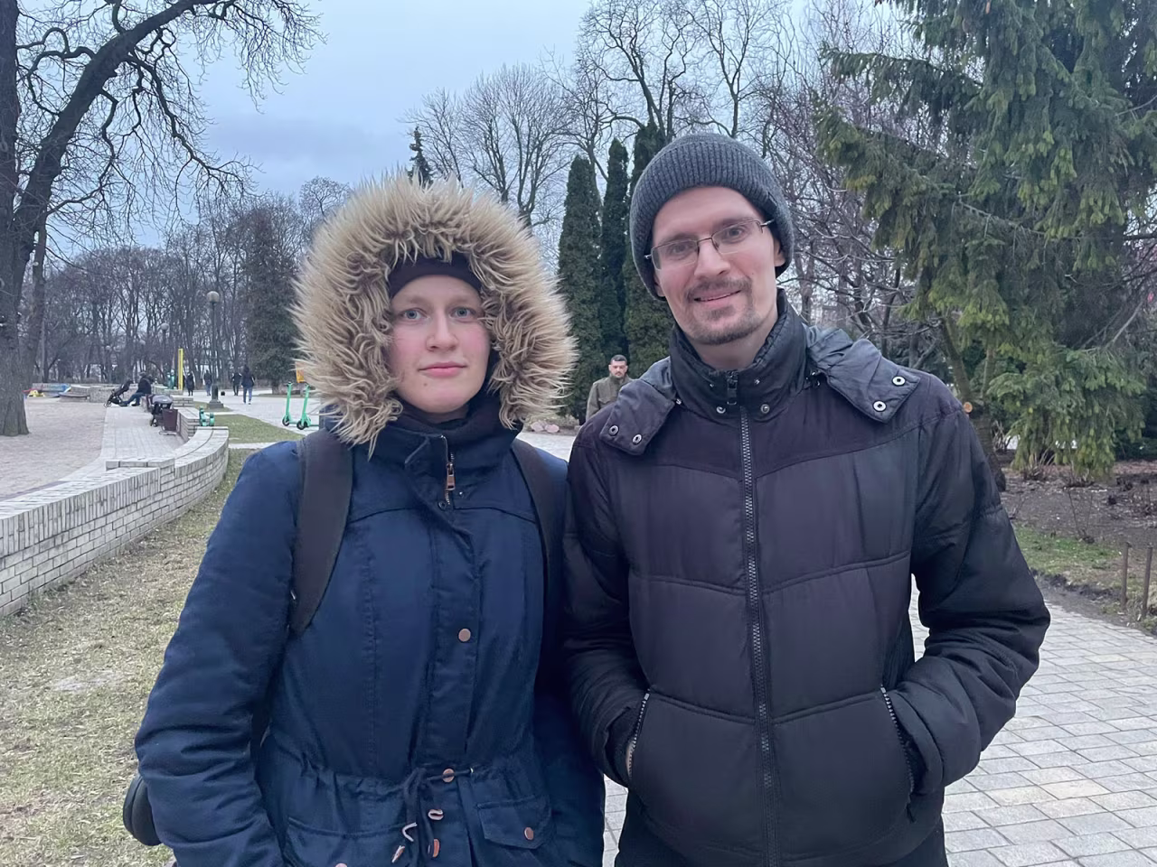 Tatiana Kostiuchenko and Dmitro Yukhnoskyi.