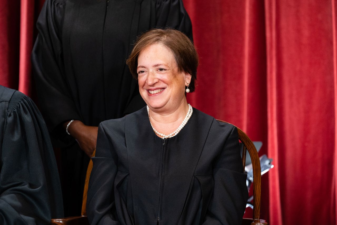 Justice Elena Kagan poses for photos in Washington, DC, in 2022.